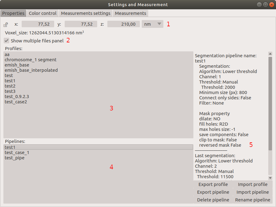 View on Properties Tab in Settings and Measurement.